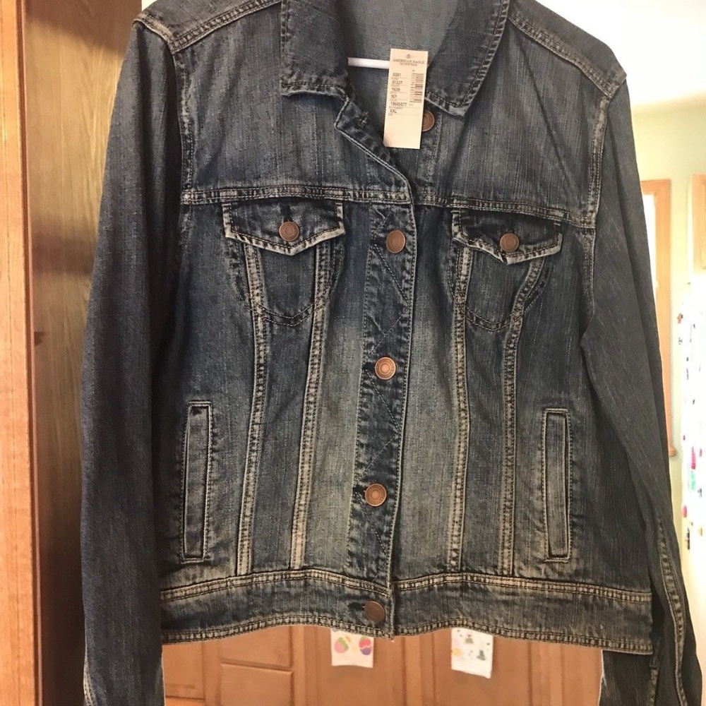 New AE American Eagle Denim Jacket XXL